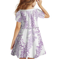 Hawaii Plumeria Lei Family Matching Off Shoulder Maxi Dress and Hawaiian Shirt Aloha Festive Vibe - Amethyst LT7 - Polynesian Pride