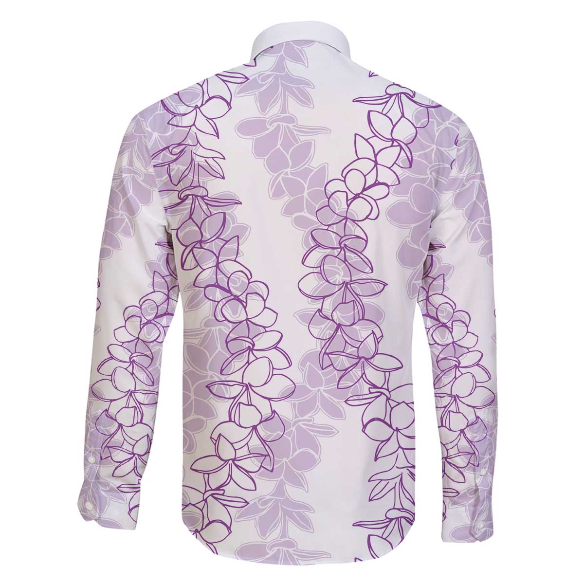 Hawaii Plumeria Lei Family Matching Puletasi and Hawaiian Shirt Aloha Festive Vibe - Amethyst LT7 - Polynesian Pride
