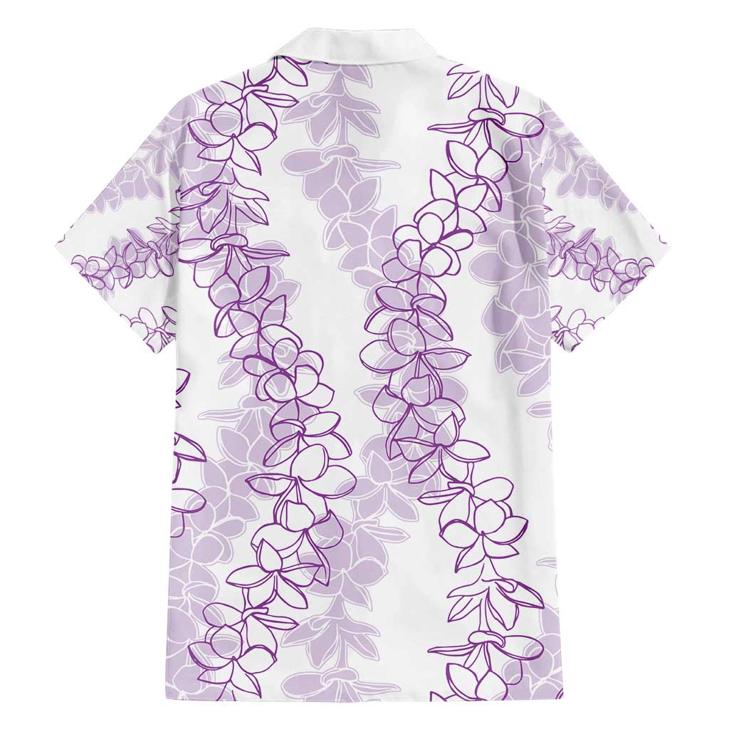 Hawaii Plumeria Lei Family Matching Summer Maxi Dress and Hawaiian Shirt Aloha Festive Vibe - Amethyst LT7 - Polynesian Pride