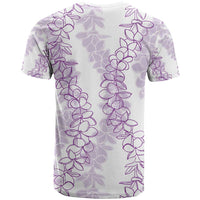 Hawaii Plumeria Lei T Shirt Aloha Festive Vibe - Amethyst