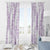 Hawaii Plumeria Lei Window Curtain Aloha Festive Vibe - Amethyst