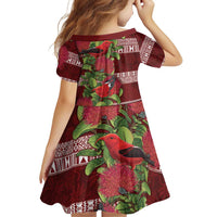Hawaii Christmas Mele Kalikimaka Family Matching Puletasi and Hawaiian Shirt I'iwi Bird on Ohia Lehua LT7 - Polynesian Pride