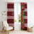 Hawaii Christmas Mele Kalikimaka Window Curtain I'iwi Bird on Ohia Lehua