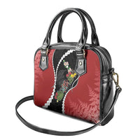 New Zealand Christmas Shoulder Handbag Flora Map with Birds - Polynesian Pride