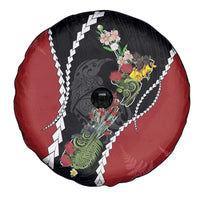 New Zealand Christmas Spare Tire Cover Flora Map with Birds LT7 - Polynesian Pride