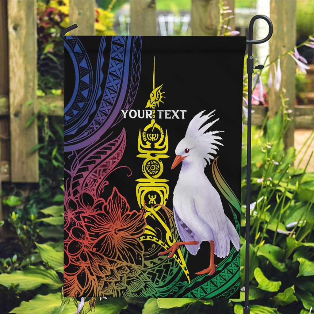 New Caledonia Kanaky Personalized Garden Flag Fleche Faitiere Mix Kagu LT7 Garden Flag Colorful - Polynesian Pride