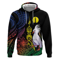 New Caledonia Kanaky Personalized Zip Hoodie Fleche Faitiere Mix Kagu LT7 Pullover Hoodie Colorful - Polynesian Pride