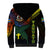 Personalised Vanuatu Sherpa Hoodie Turtle Chest Tattoo Flag Color - Tafea LT7 - Polynesian Pride