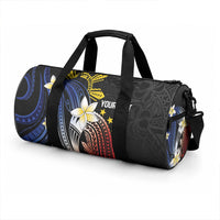 Personalized Philippines Tribal Duffle Bag Tropical Waves - Plumeria