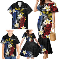 Personalized Philippines Tribal Family Matching Mermaid Dress and Hawaiian Shirt Tropical Waves - Plumeria LT7 - Polynesian Pride
