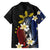 Personalized Philippines Tribal Family Matching Summer Maxi Dress and Hawaiian Shirt Tropical Waves - Plumeria