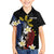 Personalized Philippines Tribal Kid Hawaiian Shirt Tropical Waves - Plumeria
