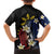 Personalized Philippines Tribal Kid Hawaiian Shirt Tropical Waves - Plumeria