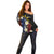 Personalized Philippines Tribal Off Shoulder Sweater Tropical Waves - Plumeria