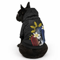 Personalized Philippines Tribal Pet Hoodie Tropical Waves - Plumeria LT7 - Polynesian Pride