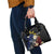 Personalized Philippines Tribal Shoulder Handbag Tropical Waves - Plumeria