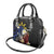 Personalized Philippines Tribal Shoulder Handbag Tropical Waves - Plumeria