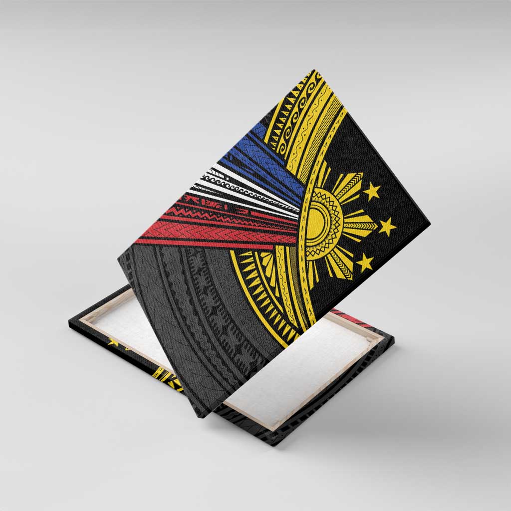 Philippines Sun Canvas Wall Art Pasifika Tribal Style