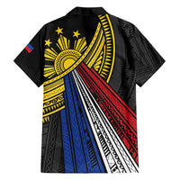 Philippines Sun Family Matching Long Sleeve Bodycon Dress and Hawaiian Shirt Pasifika Tribal Style LT7 - Polynesian Pride