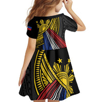 Philippines Sun Family Matching Mermaid Dress and Hawaiian Shirt Pasifika Tribal Style