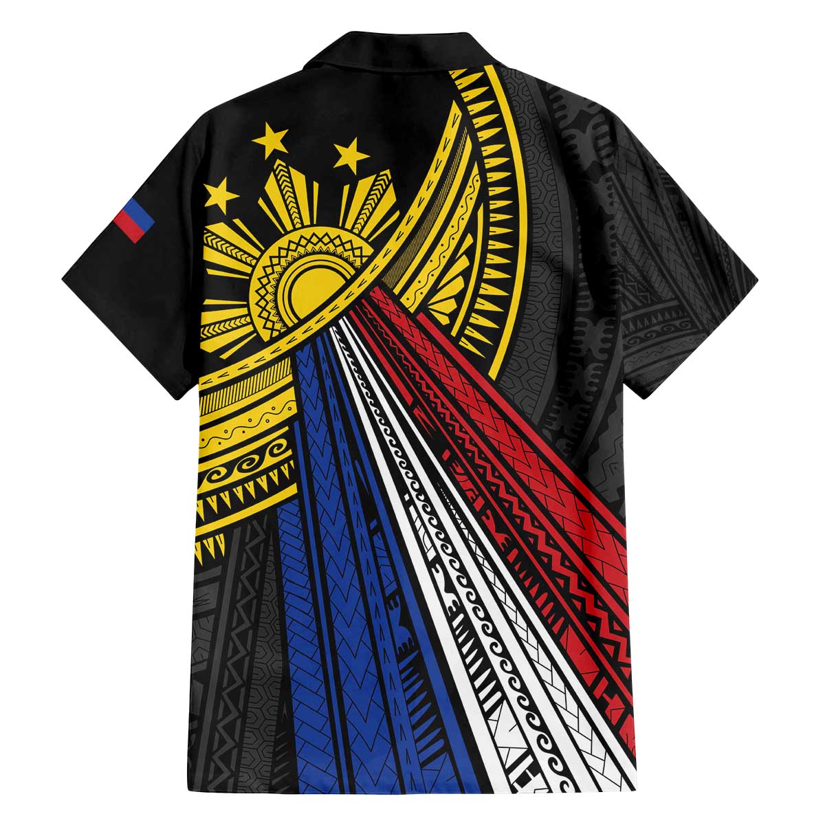 Philippines Sun Family Matching Off The Shoulder Long Sleeve Dress and Hawaiian Shirt Pasifika Tribal Style LT7 - Polynesian Pride