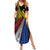 Philippines Sun Family Matching Summer Maxi Dress and Hawaiian Shirt Pasifika Tribal Style