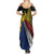 Philippines Sun Family Matching Summer Maxi Dress and Hawaiian Shirt Pasifika Tribal Style