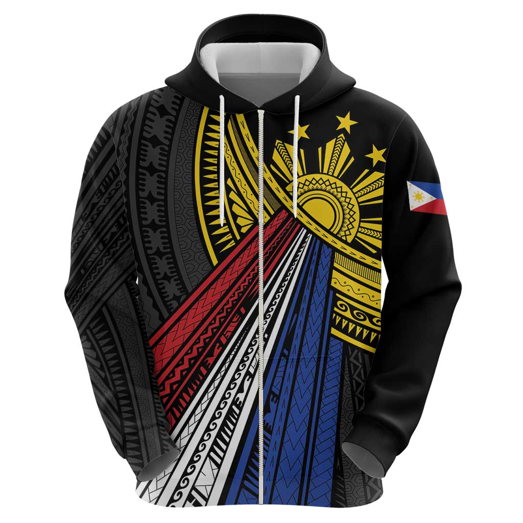 Philippines Sun Hoodie Pasifika Tribal Style