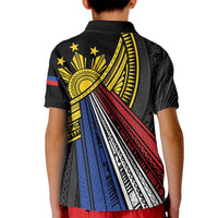 Philippines Sun Kid Polo Shirt Pasifika Tribal Style