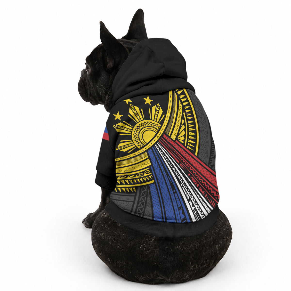 Philippines Sun Pet Hoodie Pasifika Tribal Style LT7 - Polynesian Pride