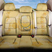 Hawaii Oahu Island Flowers Lei Back Car Seat Cover Yellow Ilima Mix Plumeria