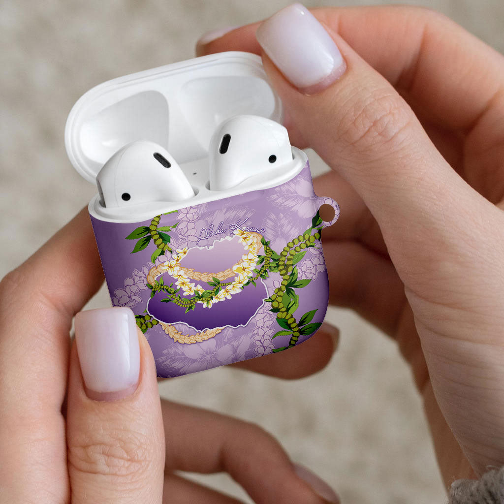 Hawaii Kauai Island Flowers Lei AirPods Case Mokihana Lei