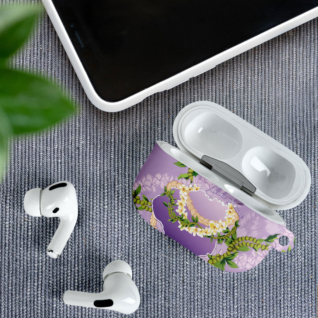 Hawaii Kauai Island Flowers Lei AirPods Case Mokihana Lei