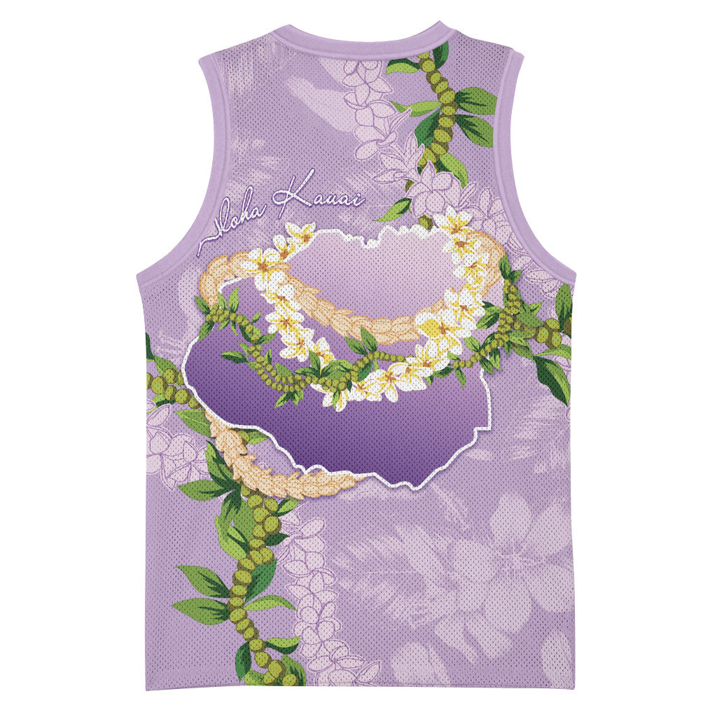 Hawaii Kauai Island Flowers Lei Basketball Jersey Mokihana Lei