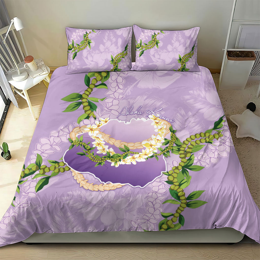 Hawaii Kauai Island Flowers Lei Bedding Set Mokihana Lei