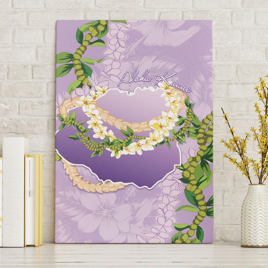 Hawaii Kauai Island Flowers Lei Canvas Wall Art Mokihana Lei
