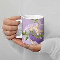 Hawaii Kauai Island Flowers Lei Ceramic Mug Mokihana Lei