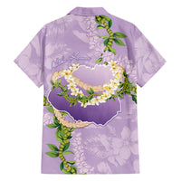 Hawaii Kauai Island Flowers Lei Family Matching Tank Maxi Dress and Hawaiian Shirt Mokihana Lei LT7 - Polynesian Pride