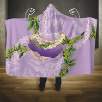 Hawaii Kauai Island Flowers Lei Hooded Blanket Mokihana Lei