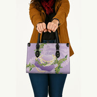 Hawaii Kauai Island Flowers Lei Leather Bag Mokihana Lei
