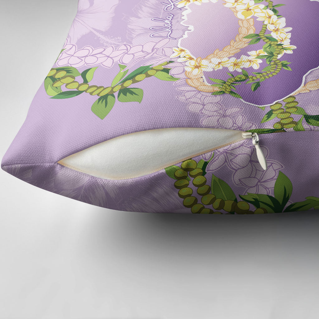 Hawaii Kauai Island Flowers Lei Pillow Cover Mokihana Lei