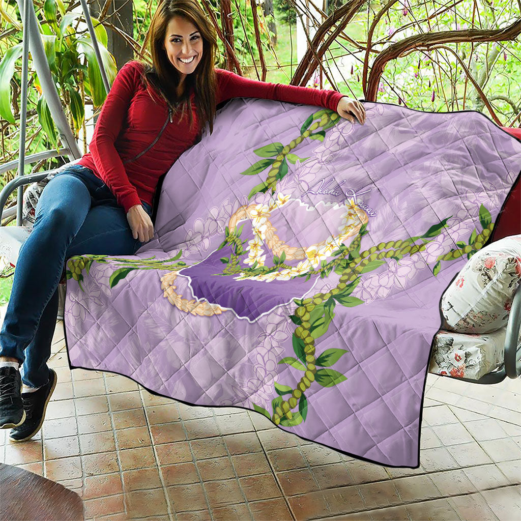 Hawaii Kauai Island Flowers Lei Quilt Mokihana Lei