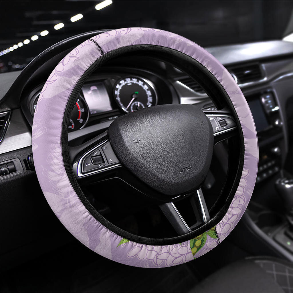 Hawaii Kauai Island Flowers Lei Steering Wheel Cover Mokihana Lei
