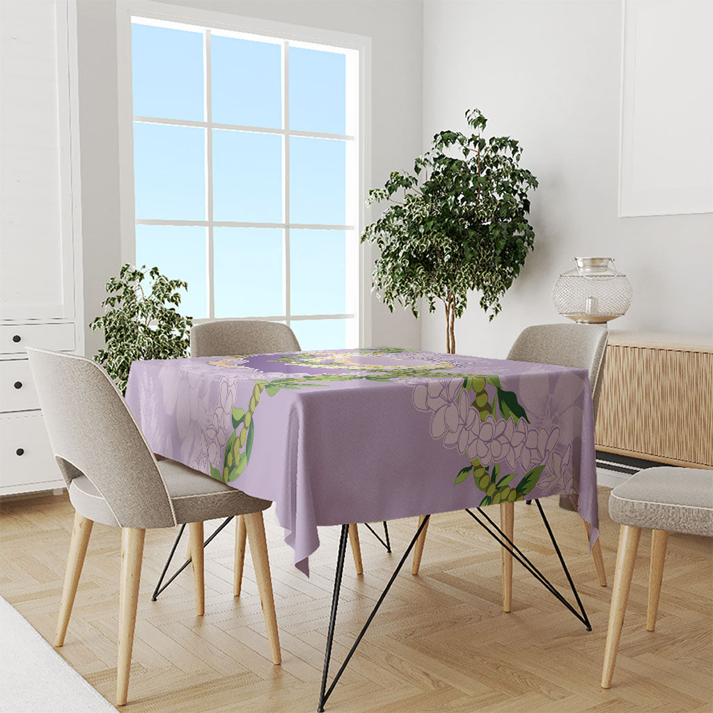 Hawaii Kauai Island Flowers Lei Tablecloth Mokihana Lei