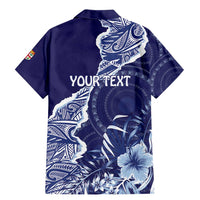 Fiji Queen Victoria School Personalised Family Matching Mermaid Dress and Hawaiian Shirt Masi Tapa Torn Style LT7 - Polynesian Pride
