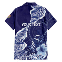 Fiji Queen Victoria School Personalised Family Matching Off The Shoulder Long Sleeve Dress and Hawaiian Shirt Masi Tapa Torn Style LT7 - Polynesian Pride