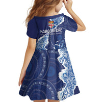 Fiji Lelean Memorial School Personalised Family Matching Off Shoulder Short Dress and Hawaiian Shirt Korodredre Davuilevu Masi Mix Style LT7 - Polynesian Pride