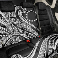 Kia Orana Cook Islands Back Car Seat Cover Kerekere Plumeria Tropical Waves - Polynesian Pride