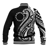 Kia Orana Cook Islands Baseball Jacket Kerekere Plumeria Tropical Waves - Polynesian Pride