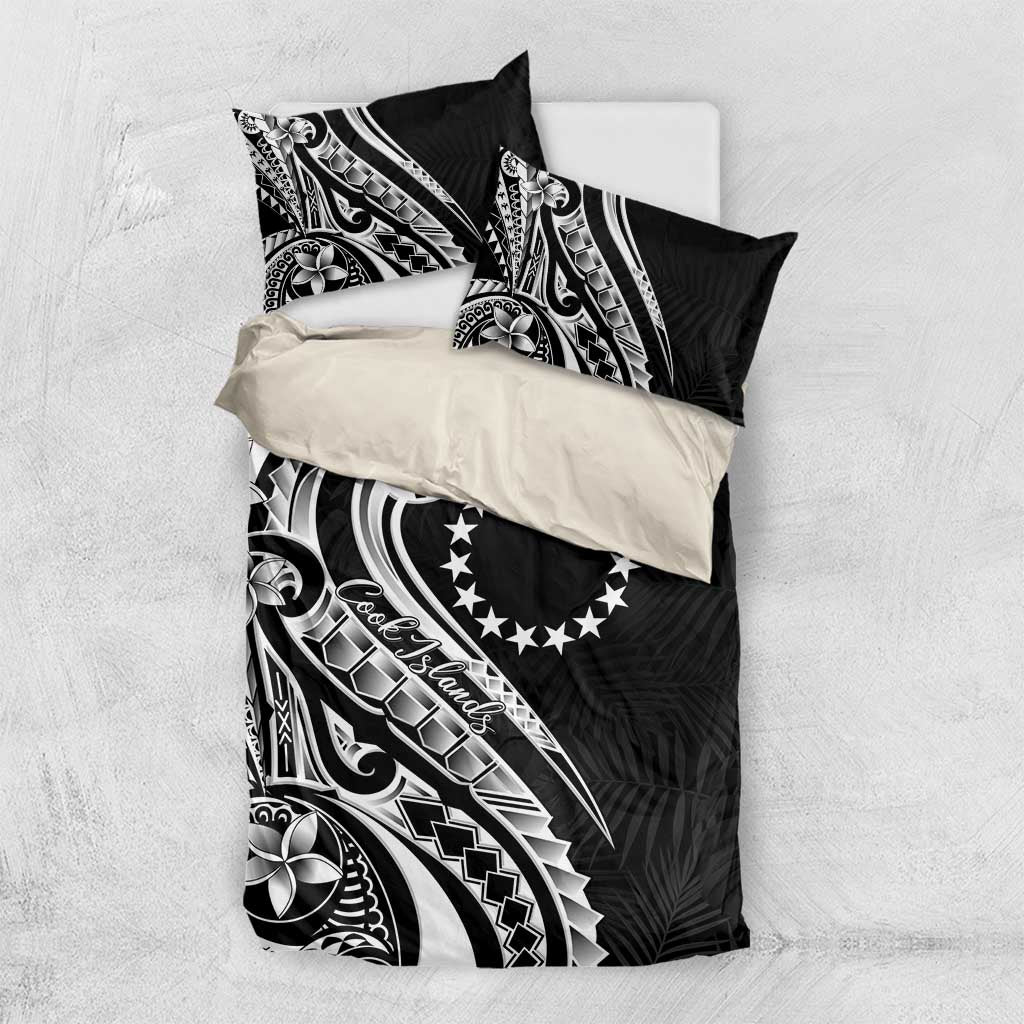Kia Orana Cook Islands Bedding Set Kerekere Plumeria Tropical Waves - Polynesian Pride